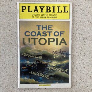 JENNIFER EHLE (Only) Signed Playbill THE COAST OF UTOPIA BILLY CRUDUP Open Night